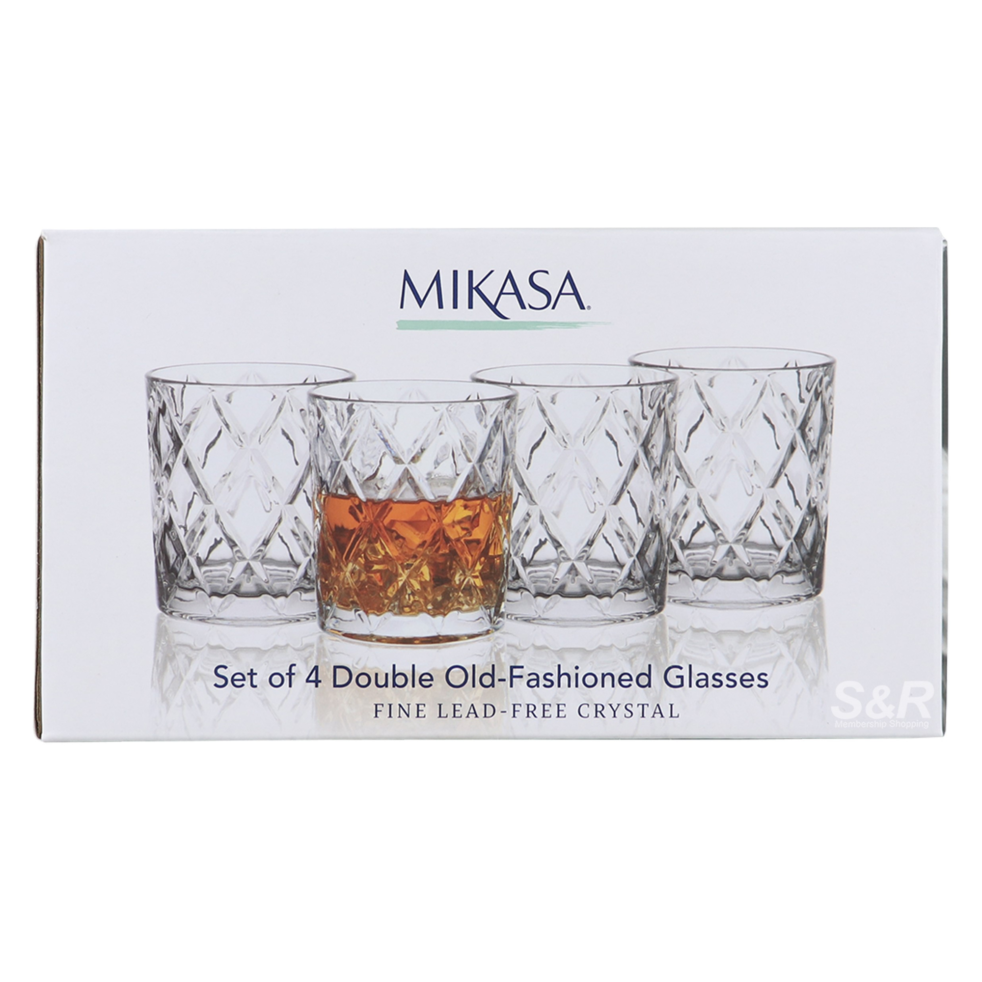 Mikasa Double Old-Fashioned Glasses (295mL x 4pcs)